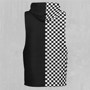 Checkerboard Sleeveless Hoodie