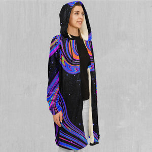 Chromatic Cosmos Zip Up Cloak (White Fur)