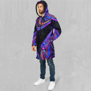 Chromatic Cosmos Zip Up Cloak (White Fur)