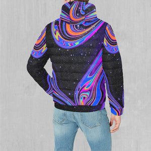 Chromatic Cosmos Puffer Jacket