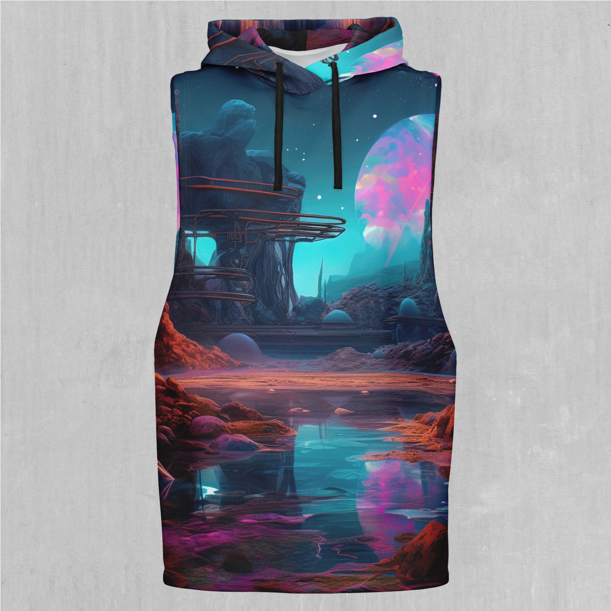 Cosmic Cove Sleeveless Hoodie
