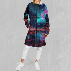 Cosmic Cove Zip Up Cloak (White Fur)