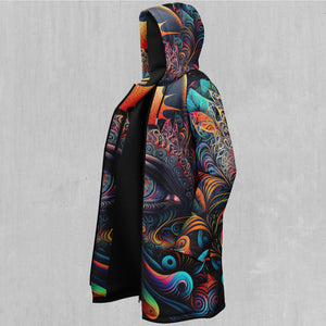 Cosmic Eye Zip Up Cloak (Black Fur)