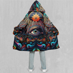 Cosmic Eye Zip Up Cloak (Black Fur)