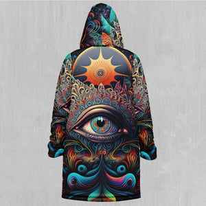 Cosmic Eye Zip Up Cloak (Black Fur)