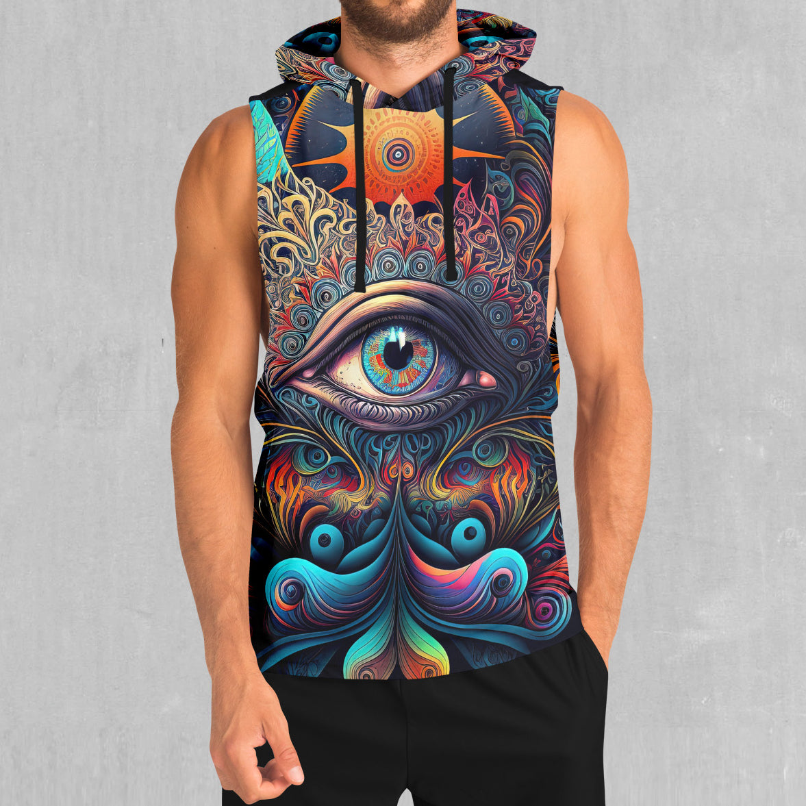Cosmic Eye Sleeveless Hoodie
