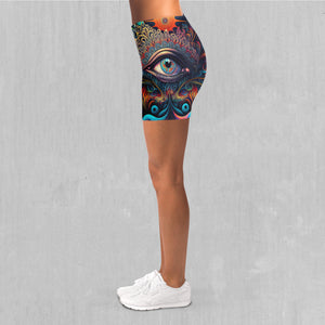 Cosmic Eye Yoga Shorts