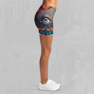 Cosmic Eye Yoga Shorts