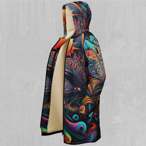 Cosmic Eye Zip Up Cloak (White Fur)