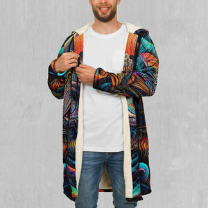 Cosmic Eye Zip Up Cloak (White Fur)