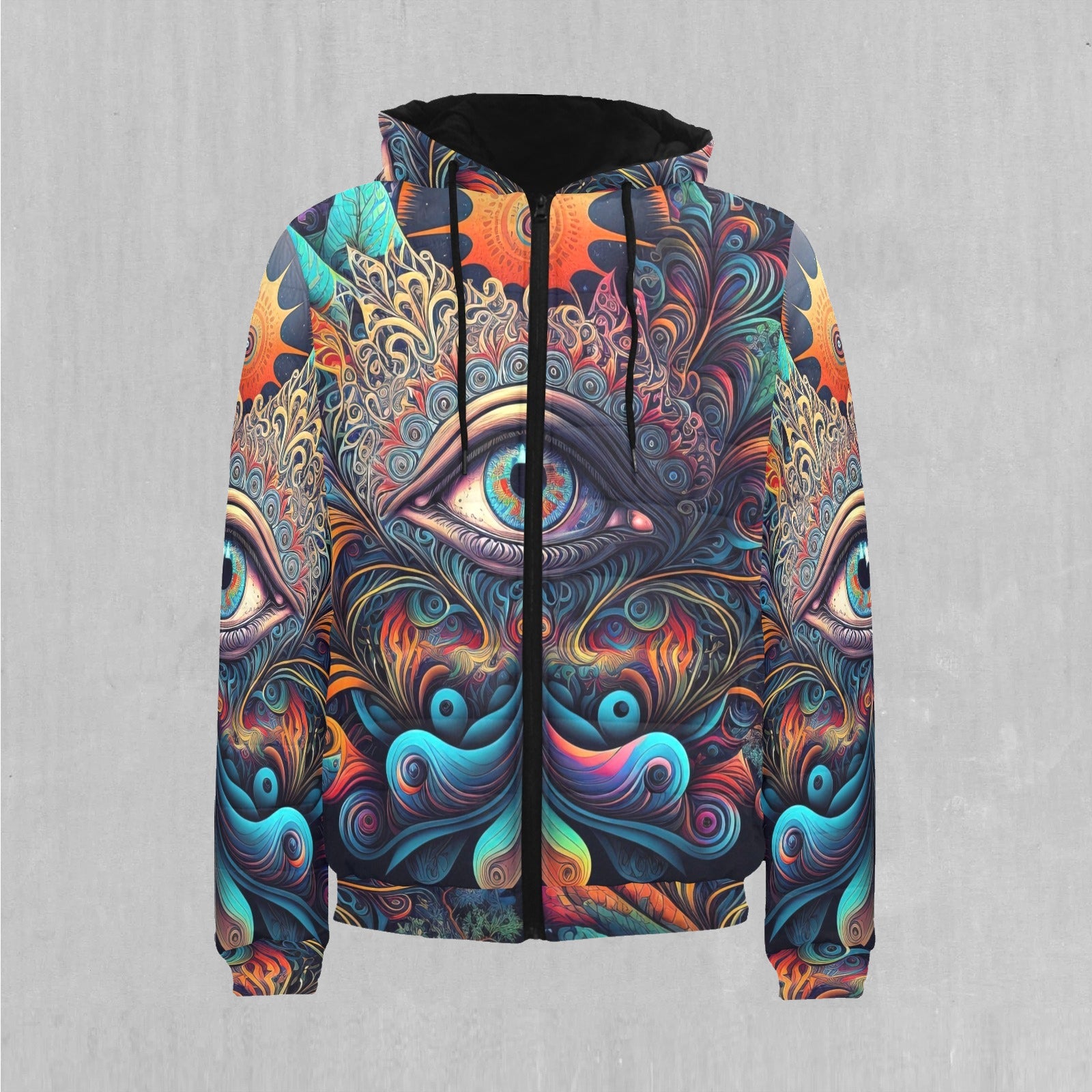 Cosmic Eye Puffer Jacket