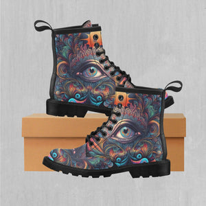 Cosmic Eye Women's Lace Up Boots