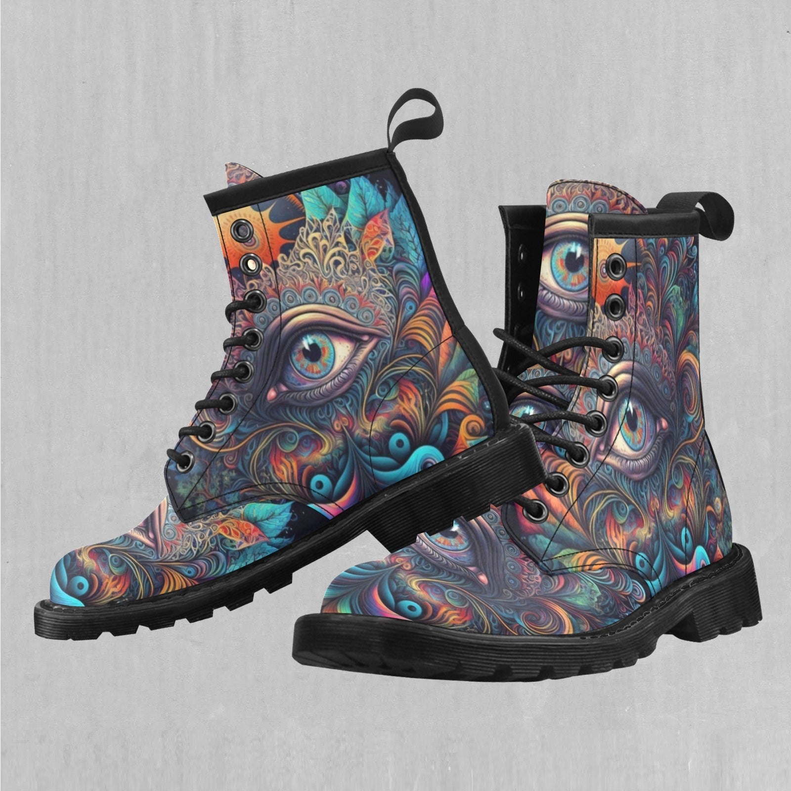 Cosmic Eye Women's Lace Up Boots