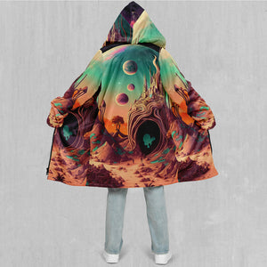 Cosmic Mirage Zip Up Cloak (Black Fur)