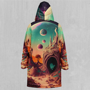 Cosmic Mirage Zip Up Cloak (Black Fur)