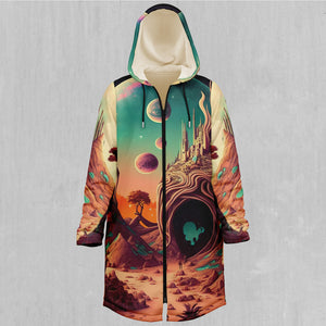 Cosmic Mirage Zip Up Cloak (White Fur)