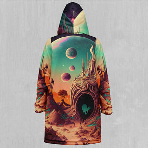 Cosmic Mirage Zip Up Cloak (White Fur)