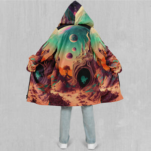 Cosmic Mirage Zip Up Cloak (White Fur)