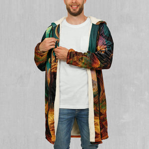 Cosmic Mirage Zip Up Cloak (White Fur)