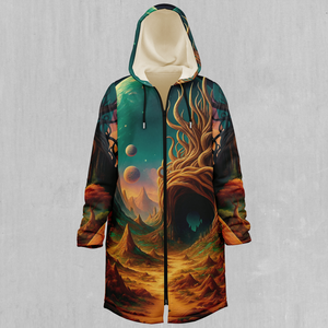 Cosmic Mirage Zip Up Cloak (White Fur)