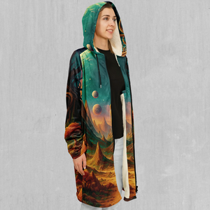 Cosmic Mirage Zip Up Cloak (White Fur)