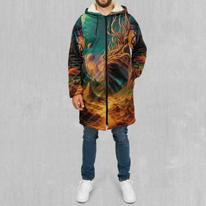 Cosmic Mirage Zip Up Cloak (White Fur)