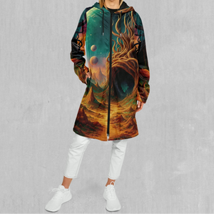 Cosmic Mirage Zip Up Cloak (Black Fur)