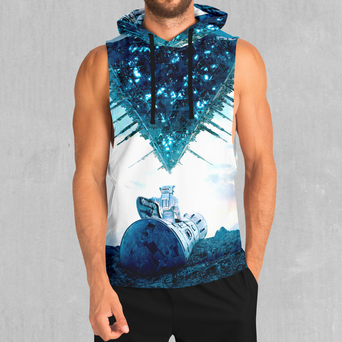 Crash Landing Sleeveless Hoodie