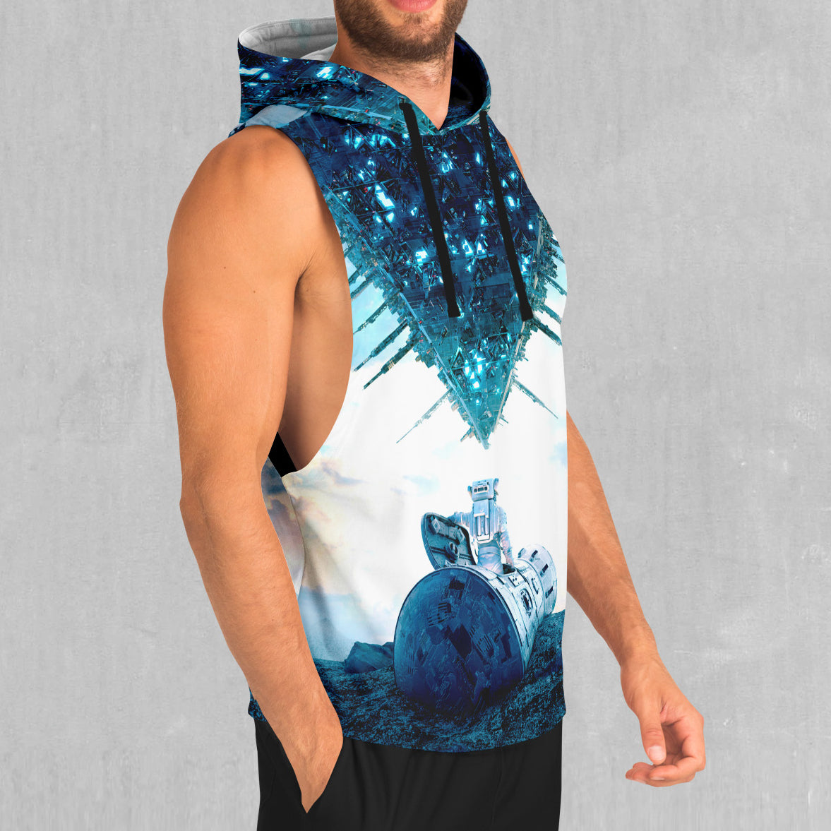 Crash Landing Sleeveless Hoodie