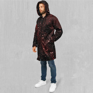 Crimson Space Zip Up Cloak (Black Fur)