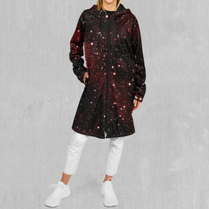 Crimson Space Zip Up Cloak (Black Fur)