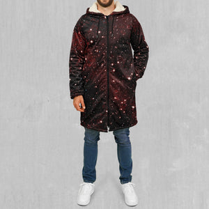 Crimson Space Zip Up Cloak (White Fur)