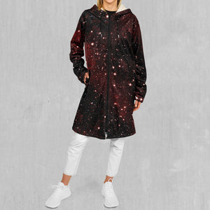 Crimson Space Zip Up Cloak (White Fur)