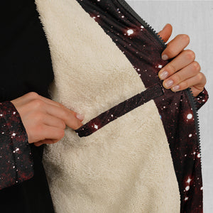 Crimson Space Zip Up Cloak (White Fur)