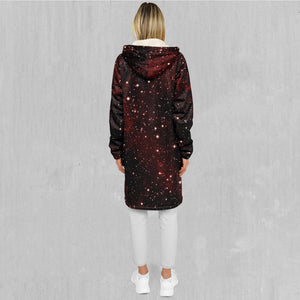 Crimson Space Zip Up Cloak (White Fur)