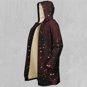 Crimson Space Zip Up Cloak (White Fur)