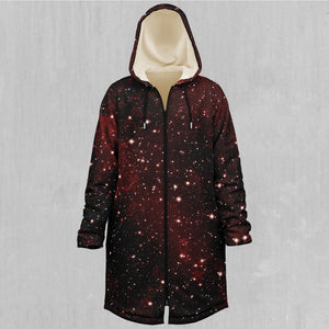 Crimson Space Zip Up Cloak (White Fur)