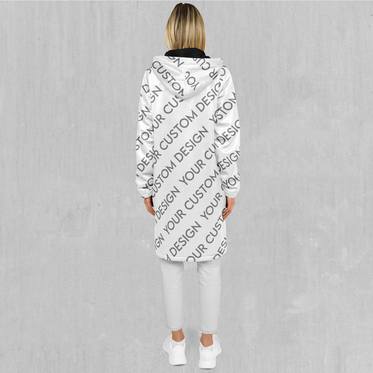 Custom Zip Up Cloak (Black Fur)