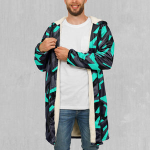 Cyber-Tech Zip Up Cloak (White Fur)