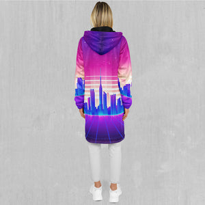 Cyber City Zip Up Cloak (Black Fur)