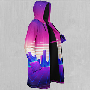 Cyber City Zip Up Cloak (Black Fur)