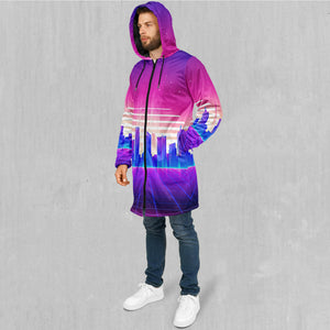 Cyber City Zip Up Cloak (Black Fur)