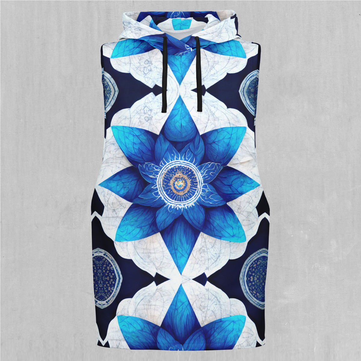 Delphinium Mandala Sleeveless Hoodie
