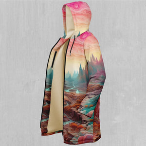 Dream Canyon Zip Up Cloak (White Fur)