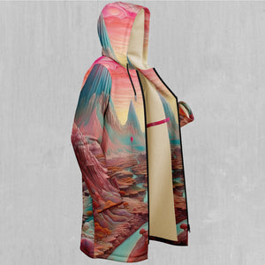 Dream Canyon Zip Up Cloak (White Fur)