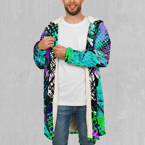 Electric Avenue Zip Up Cloak (White Fur)