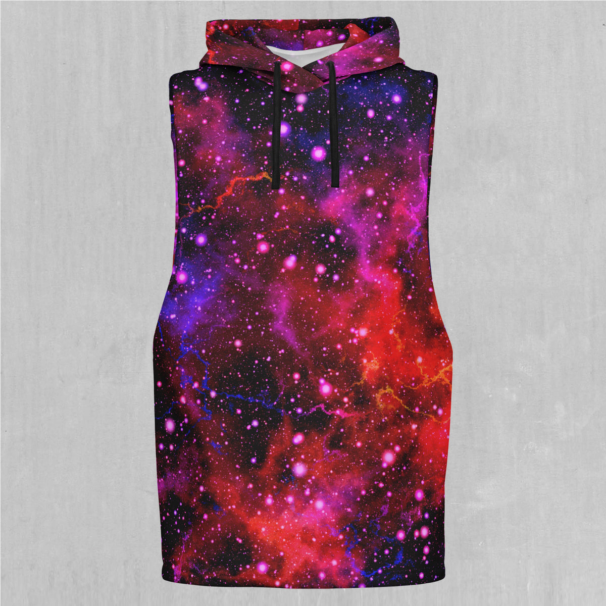 Electric Galaxy Sleeveless Hoodie
