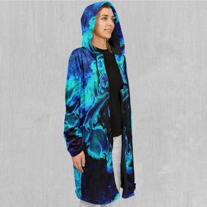 Enigma Sea Zip Up Cloak (Black Fur)