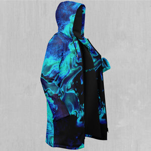 Enigma Sea Zip Up Cloak (Black Fur)