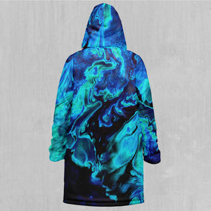 Enigma Sea Zip Up Cloak (Black Fur)